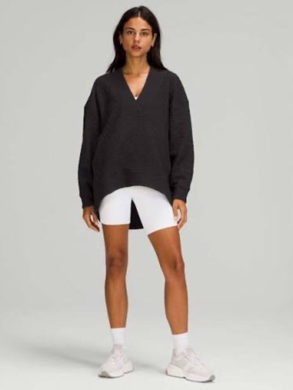 Lululemon Rippled V-Neck Pullover Black Size 4